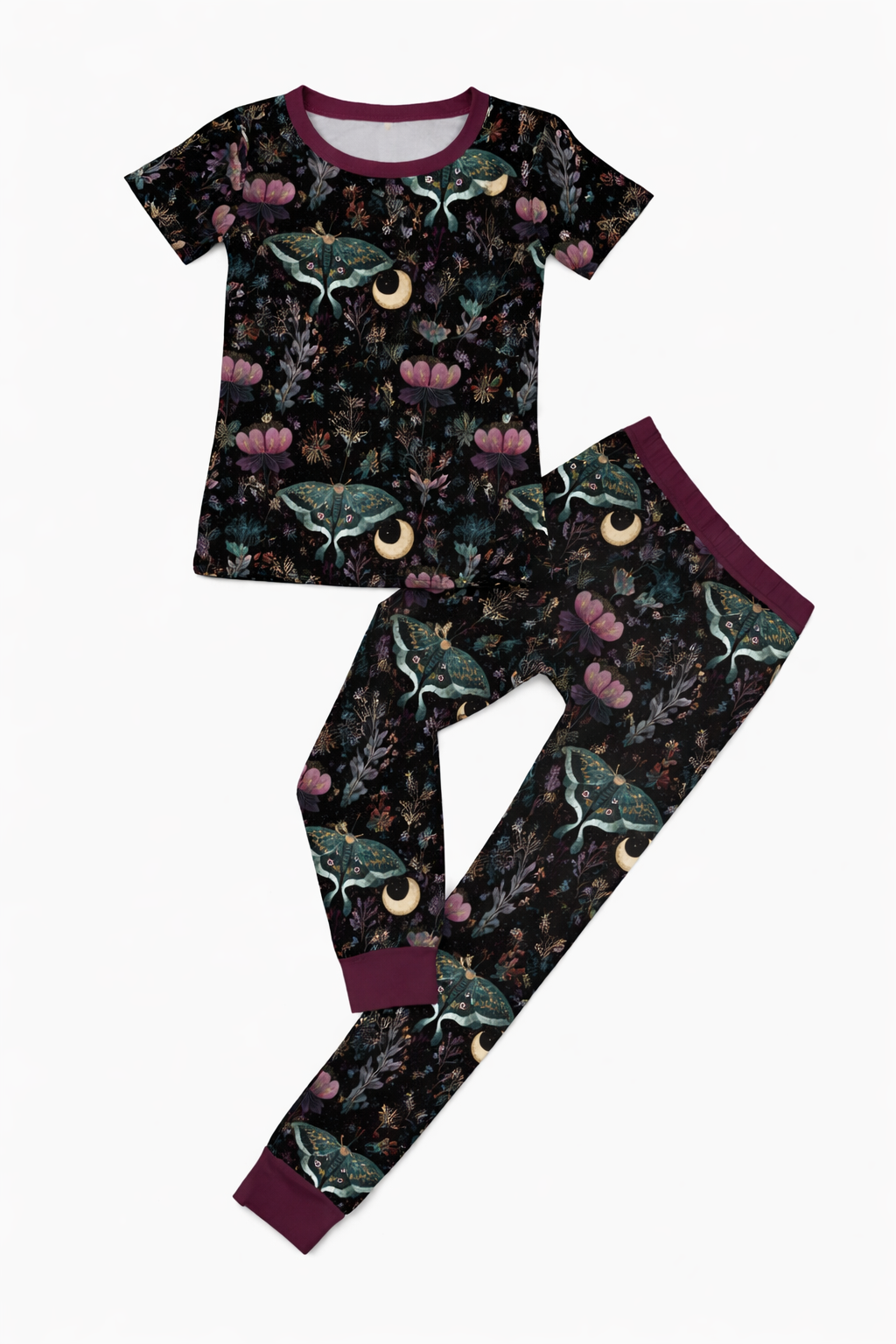 Cresent Tee and Pants Pajama Set