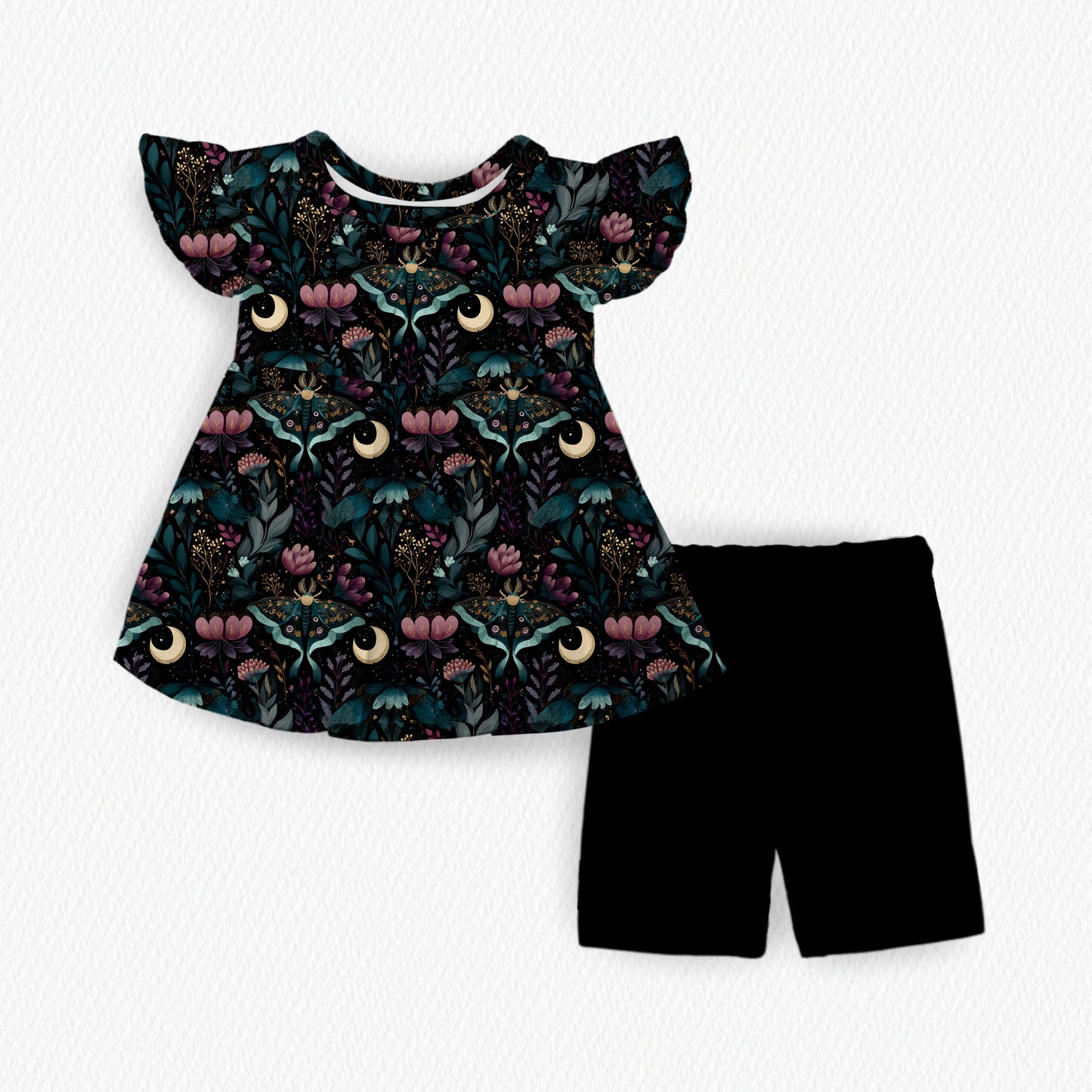 Peplum/short Set
