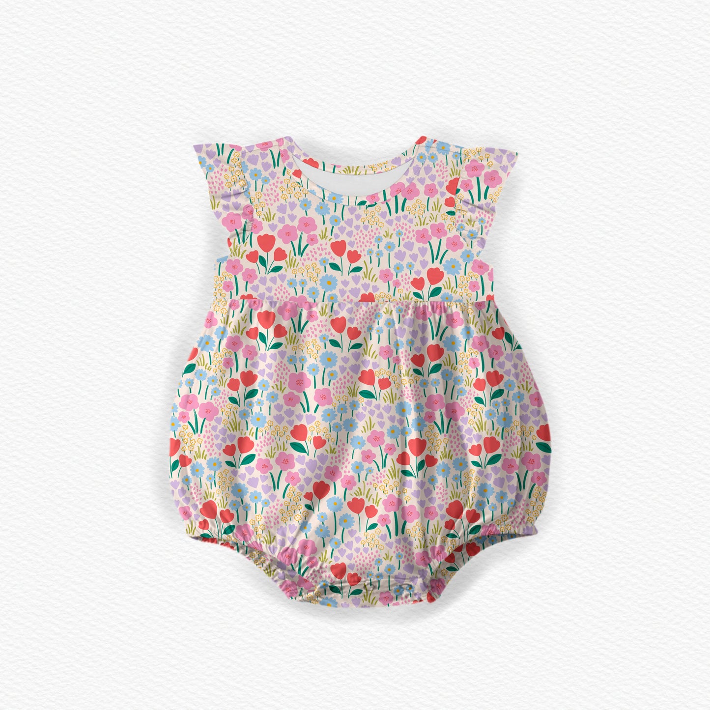 Spring Bloom Bubble Romper
