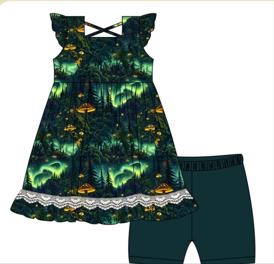 Twilight Ruffle Twirl Top & Shorts