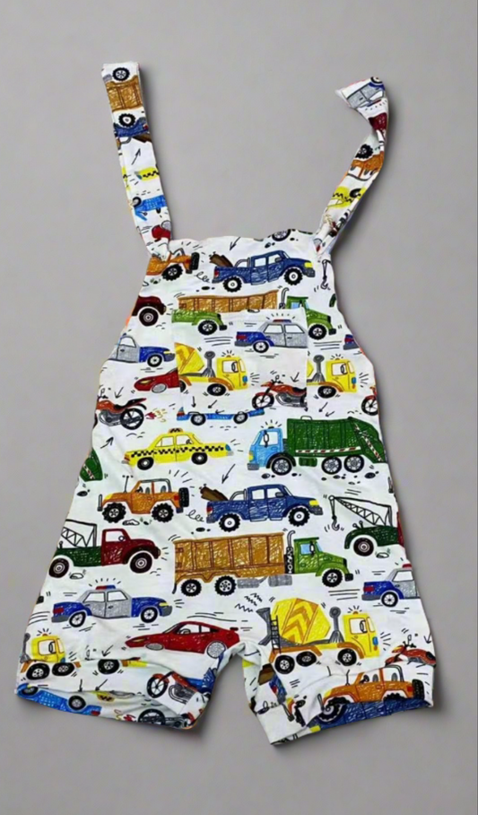 All The Trucks Shortie Overalls