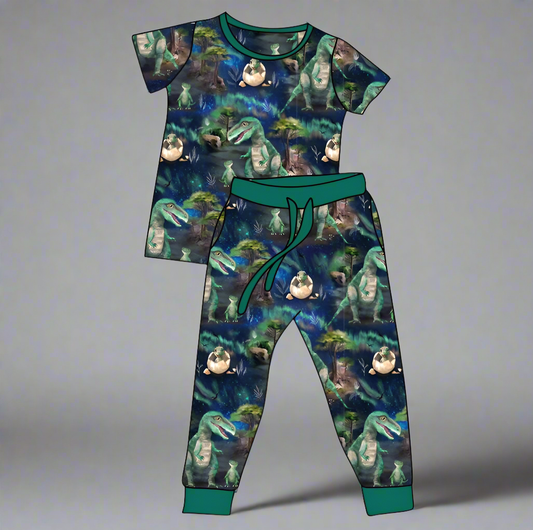 Aurora Dino Jogger and Tee Set