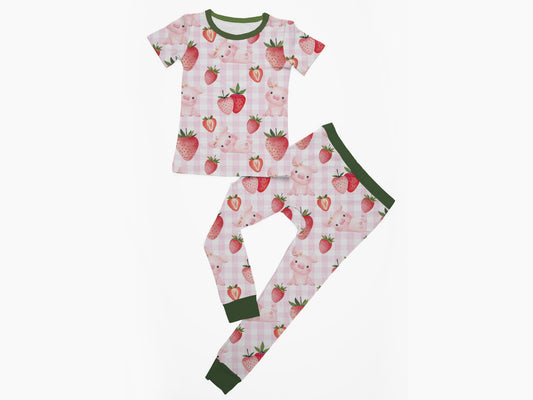 Adalynn's Piggies 2 Piece Short Sleeve Tee and Pants