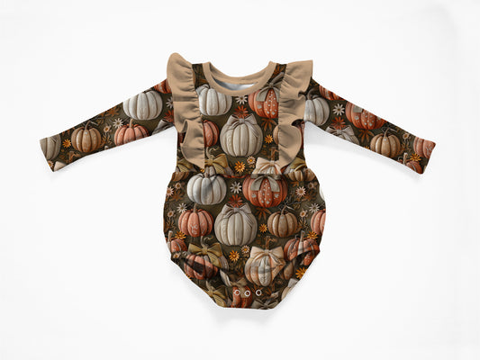 Pretty Pumkin Bubble Romper