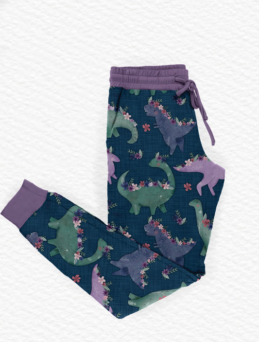 Flower Dino Womans Joggers