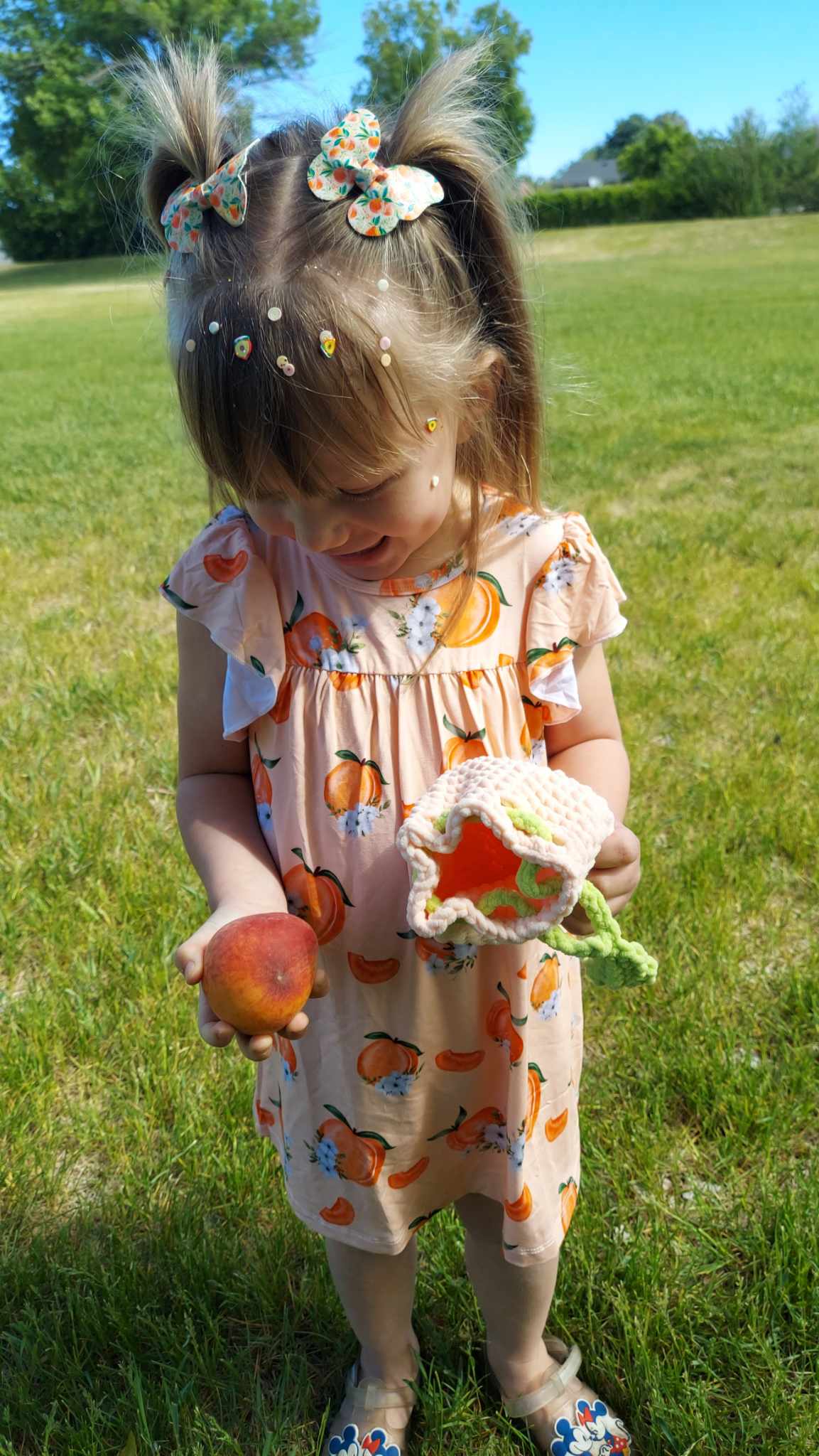 Summer Peach Dress