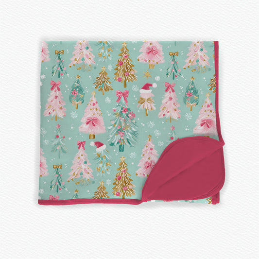 Winter Sparkle Plush Bamboo Blanket