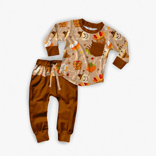 Carmel Apple Joggers Set