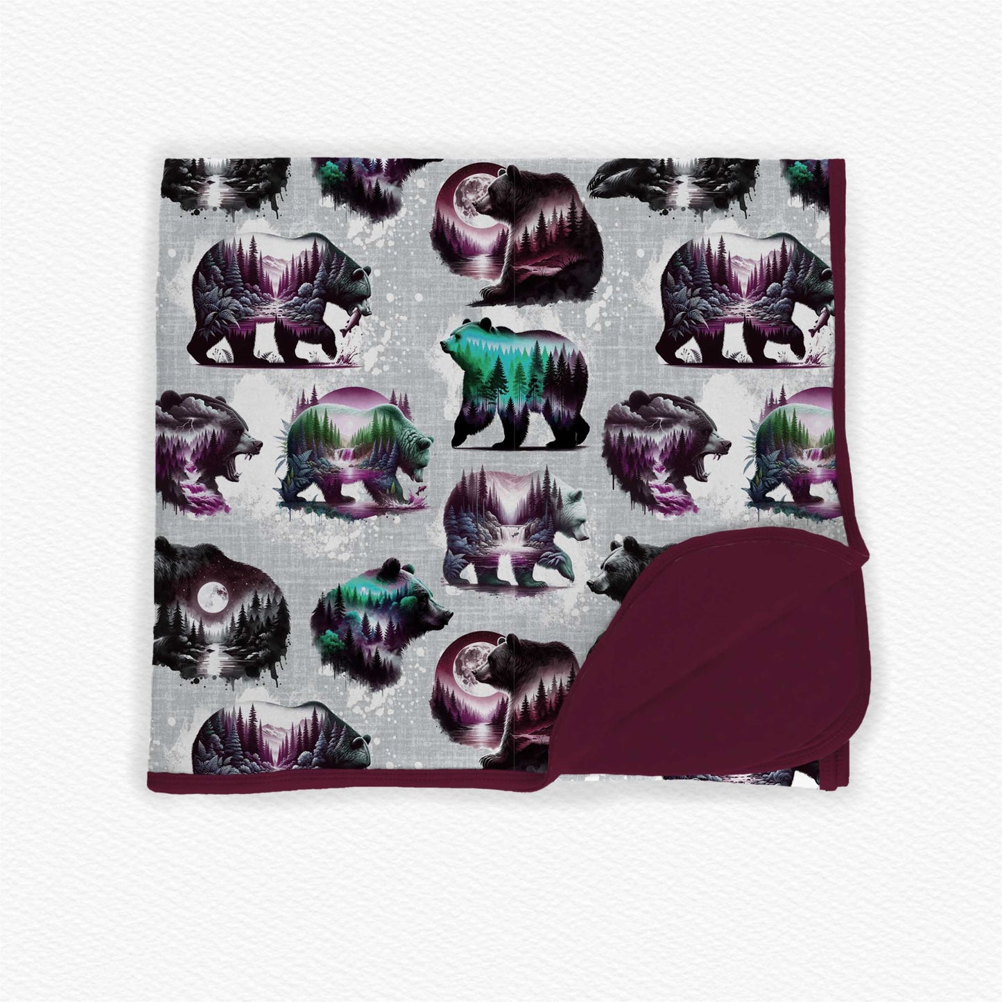 Spirt Bear Blanket Purple