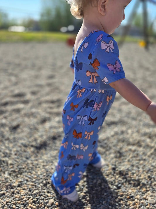 Blue Bow Romper LIMITED
