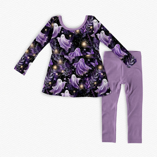 Lavender Boos Peplum Set