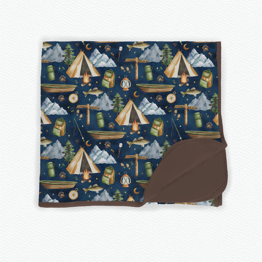 Camping Adventure Bamboo Blanket