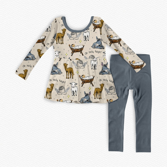 Winter Blessings Peplum Top And Leggings