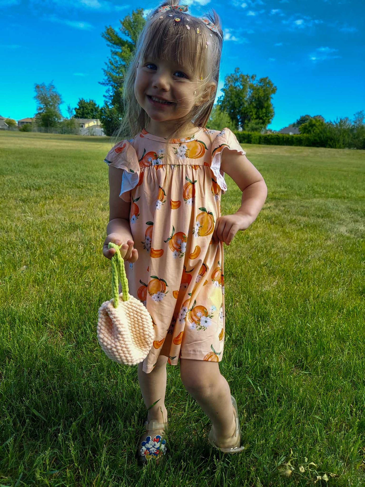 Summer Peach Dress