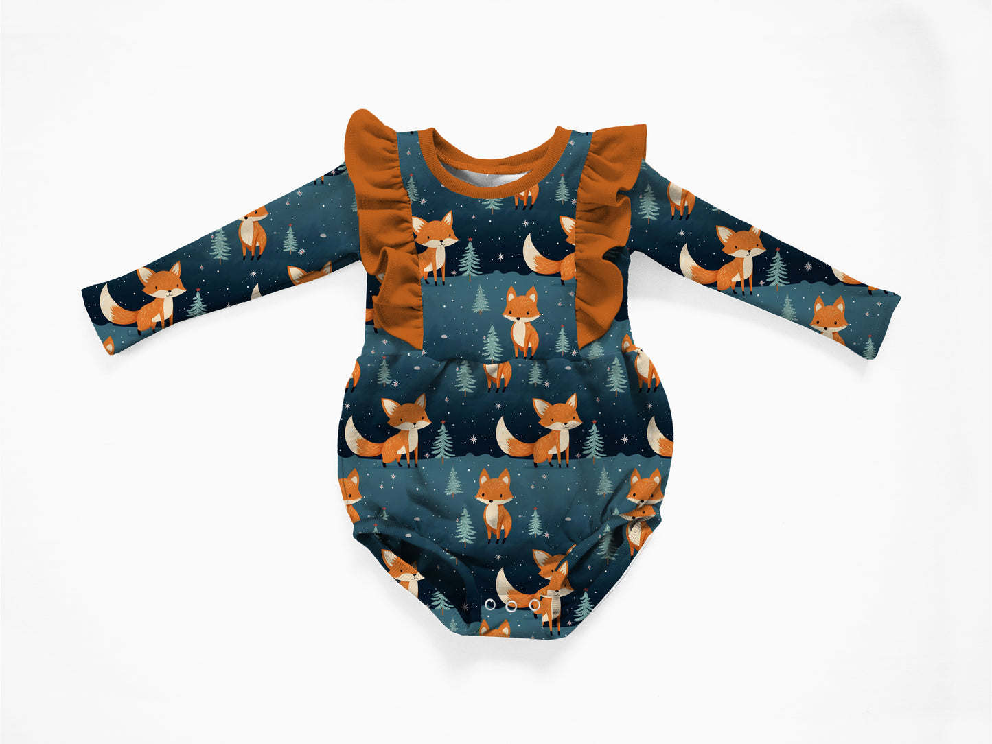 Winter Fox Bubble Romper