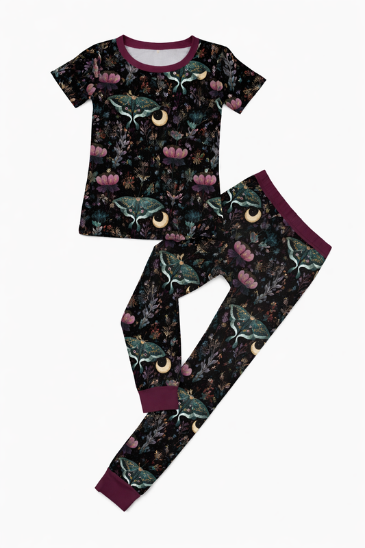Cresent Tee and Pants Pajama Set