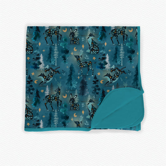 Midnight Glade Bamboo Blanket