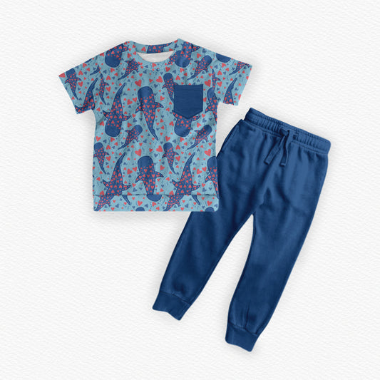 Whale Love Jogger Set