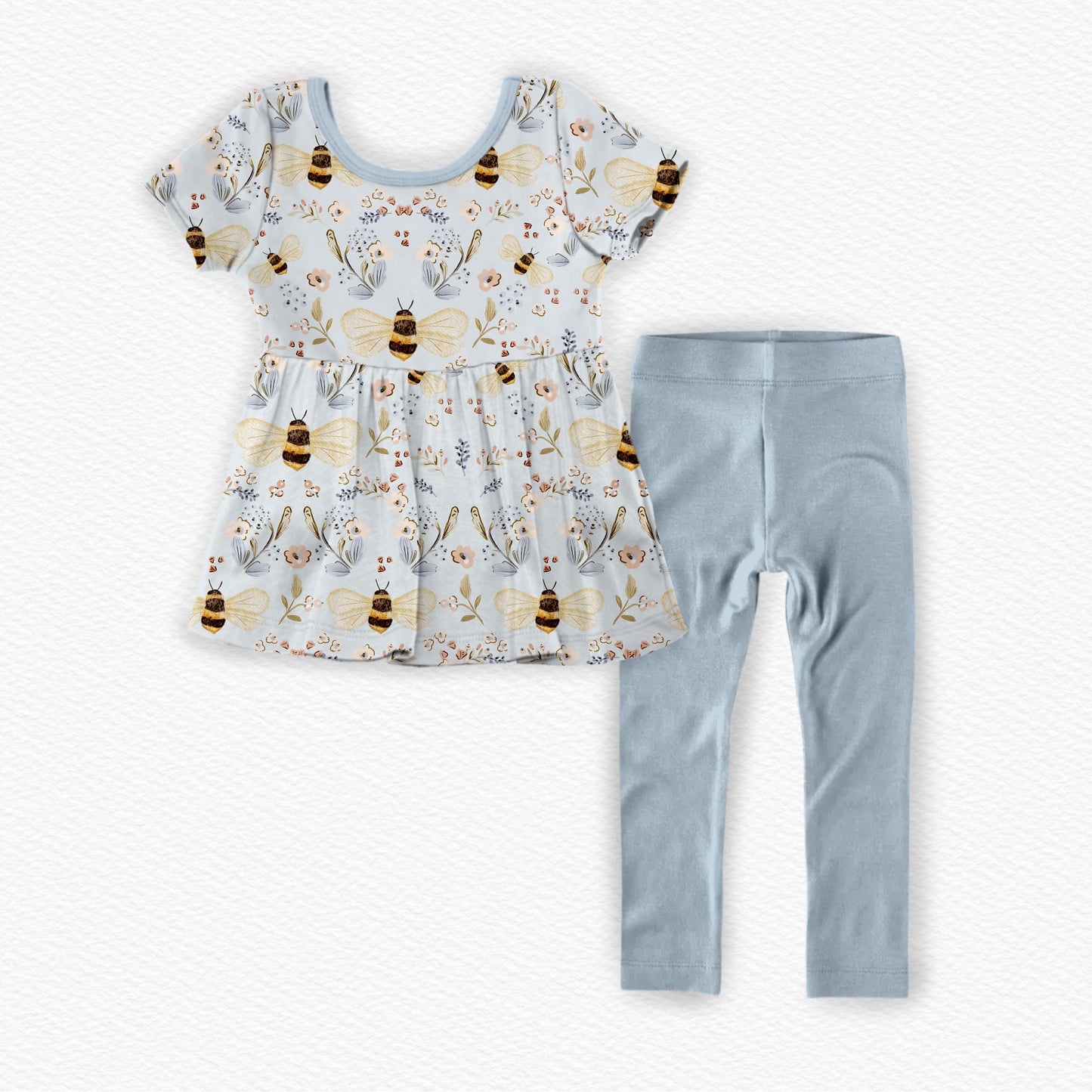 Spring Bees Peplum Set