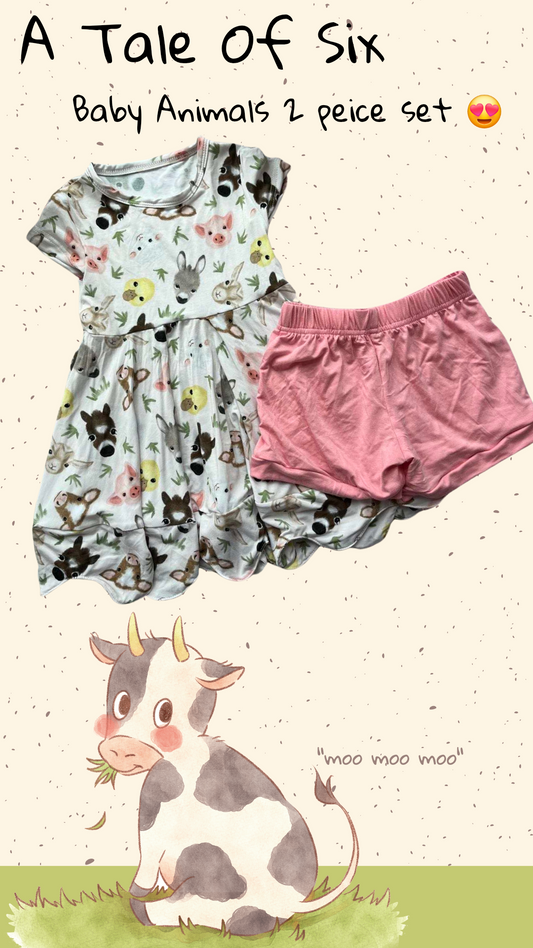 Baby Animals 2 Peice Bubble Set*
