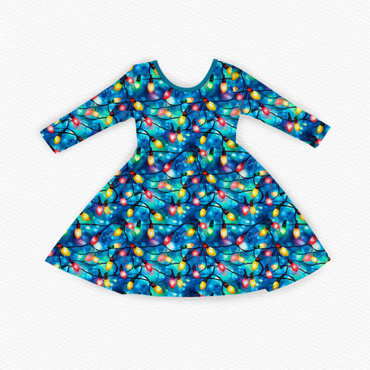 Winter Glow Twirl Dress