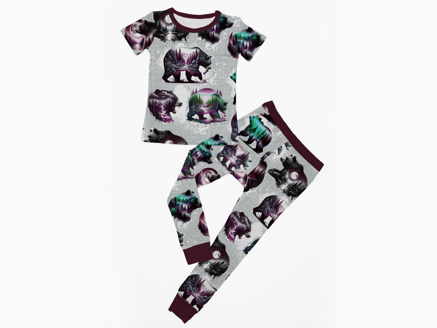 Spirit Bear Maroon 2 peice Set