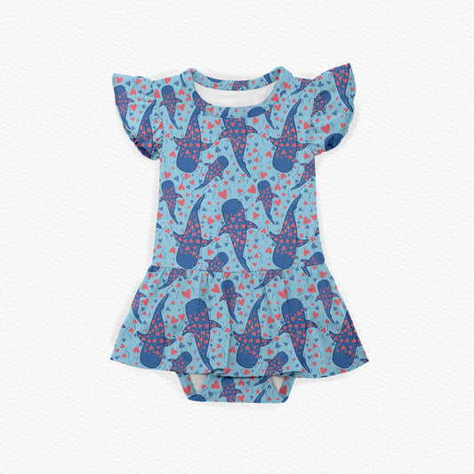 Whale Twirl Dress