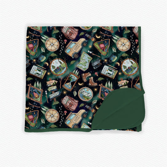 Under the Stars Plush Bamboo Blanket